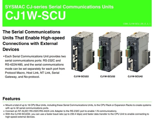 Aktualisieren Sie Ihr Unternehmen mit CJ1W-SCU21-V1 Communication Interface Unit Module