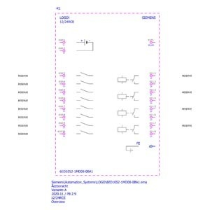 6ED1052-1MD08-0BA1 PLC LOGO Grundmodul mit Anzeige von erweiterten Funktionen und Funktionen