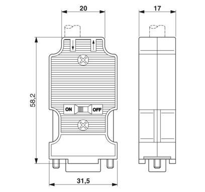 2904467 D-SUB Bus Connector SUBCON-PLUS-M/AX 9 für eine schnelle und stabile Datenübertragung