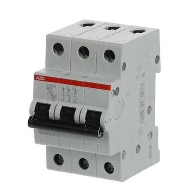 MCB SH203-B6 Miniatur-Schaltungsschalter Nennfrequenz Hz 50 Zahl des Pols 3 6 A