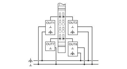 High Current Output Digital Module IB IL 24 DO8/HD-PAC 2700172 für die industrielle Steuerung