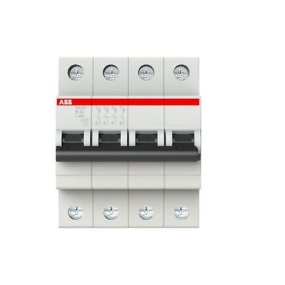 4P MCB SH204-B32 Miniatur-Schaltungsschalter Nummer des Pols 4 Nennfrequenz Hz 50 32 A