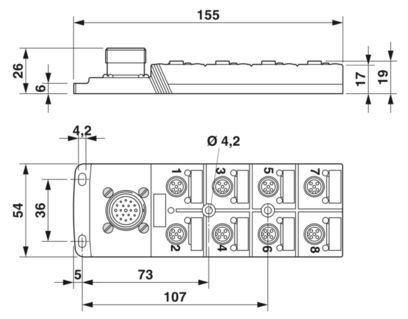 Aktualisieren Sie Ihr Stromversorgungssystem mit SACB-8/8-L-M23 Distributionsbox 1692446