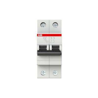 MCB SH202-C25 Miniatur-Schaltkreisbrecher 2P C 25 A mit C-Kurve