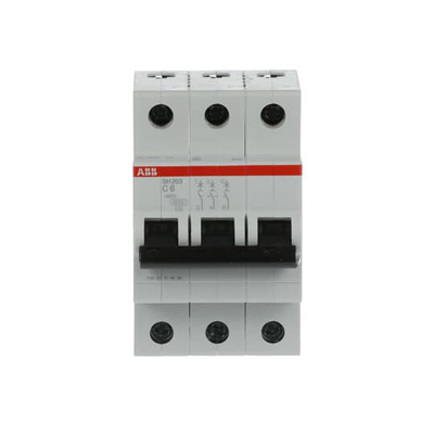 MCB SH203-C6 Miniaturschalter 3P 6A C Nennstrom 6A