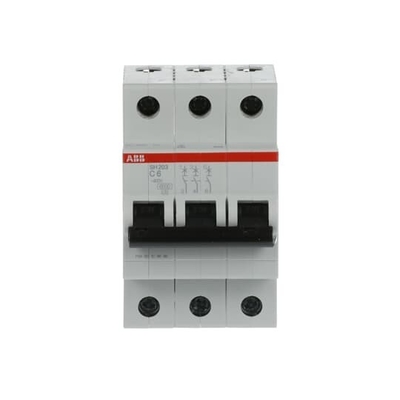 MCB SH203-C6 Miniaturschalter 3P 6A C Nennstrom 6A
