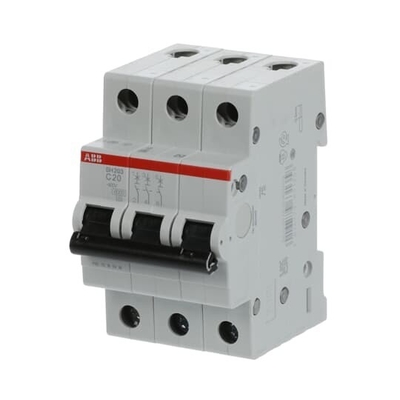 MCB SH203-C20 Miniatur-Schaltungsschalter 3P Nennstrom 20A Nennfrequenz 50 Hz