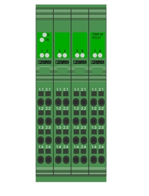 Optimale Leistung IB IL TEMP 4/8 RTD/EF-PAC mit Sicherheitsauslösung und Kupplungsrelais