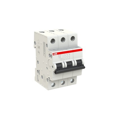 220V MCB SH203-C25 Miniatur-Schaltkreislaufschalter 3P C 25A Nennspannung 220V BCD Kurve C