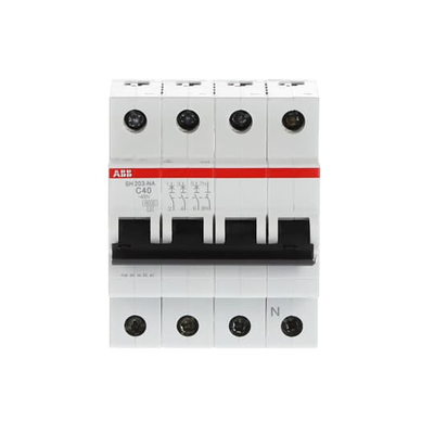 MCB SH203-C40NA Miniaturschalter 3 NP C Nennfrequenz Hz 50 40A Nennstrom