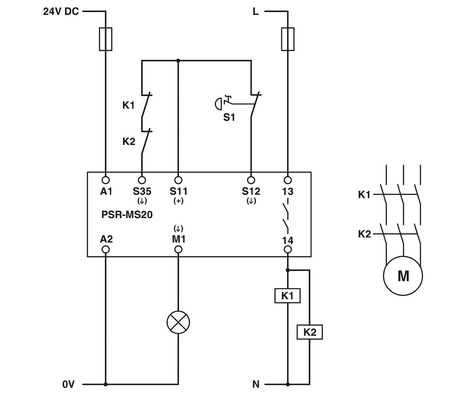 Schutzeigenschaften Kopplungsrelais Sicherheitsrelais PSR-MS20-1NO-1DO-24DC-SC 6.8*93.1*102.5mm