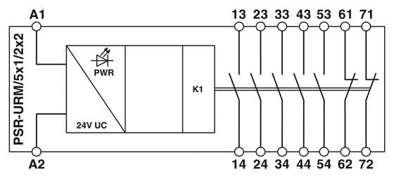 PSR-SCP-24UC/URM/5X1/2X2 Kopplungsrelais 22,5*114,5*99MM Ideal für Schutzzwecke