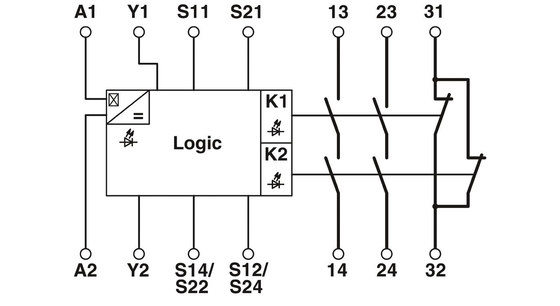 22.5*112*114.5mm PSR-SPP-24UC/THC4/2X1/1X2 Sicherheitsrelais und Theorie für Spannungsrelais