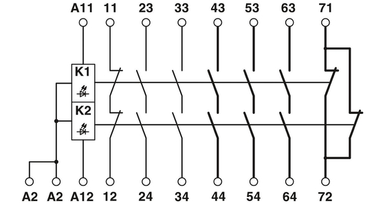 Spannungsrelais-Theorie PSR-SPP-24UC/URM4/5X1/2X2 Erweiterungsmodul für die Sicherheitsauslösung