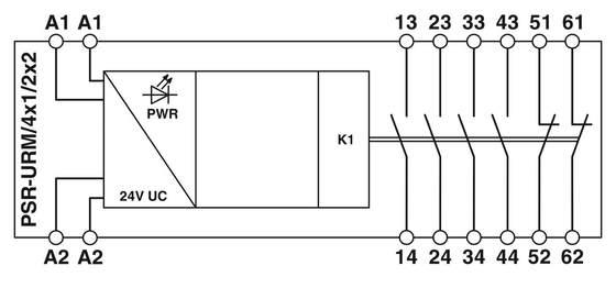 Schutztheorie Spannungsrelais 2981457 PSR-SPF-24UC/URM/4X1/2X2 Kupplungsrelais