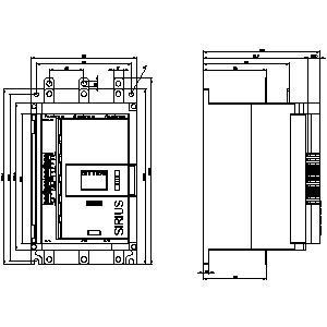 3RW5134-1XC14 SIRIUS Soft Starter Größe 3 Analog-Ausgang Schrauben-Typ Endgeräte