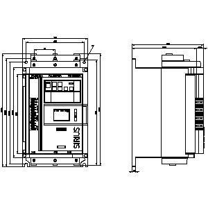 Größe 2 SIRIUS Soft Starter Screw Terminals Analog-Ausgang mit Standard-HMI-Betrieb