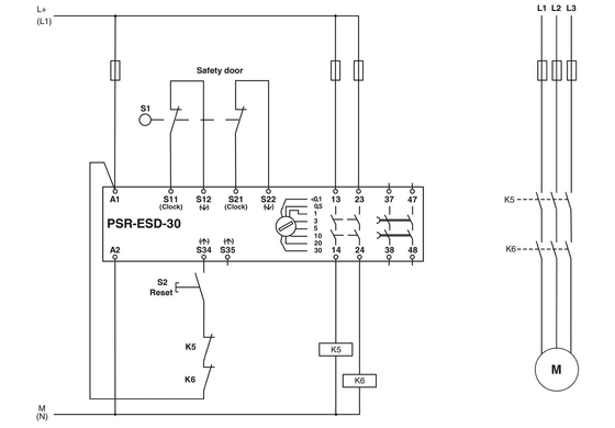 Phoenix-Kontakt-Sicherheitsrelais 2981800 PSR-SCP-24DC/ESD/4X1/30 für das Sicherheitsschalten