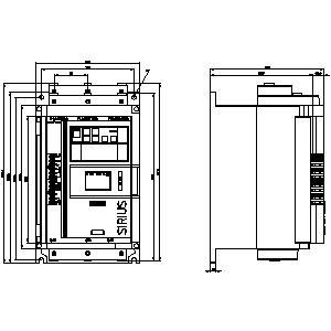 3RW5117-1XC14-0S Soft Starter Größe 2 Analog-Ausgang mit HMI-Standard-Schrauben-Terminals