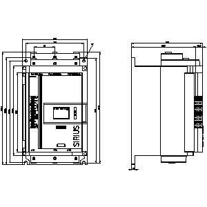 Größe 2 Schraubentyp Terminals SIRIUS Soft Starter 33RW5114-1XC14 mit analoger Ausgabe