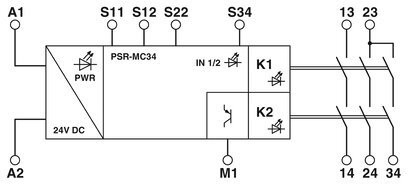 2700548 Phoenix Kontakt Sicherheitsrelais PSR-MC34-3NO-1DO-24DC-SP Vertrauenswürdig 0.68*9.31*10.25cm