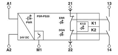 2700356 Phoenix Kontakt Sicherheitsrelais -PSR-PS20-1NO-1NC-24DC-SC für Spannungsschließung