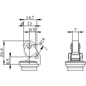 3SE50000AE10 Aktor Metallwalz Hebel und Kunststoffwalz 13 mm für einen reibungslosen Betrieb