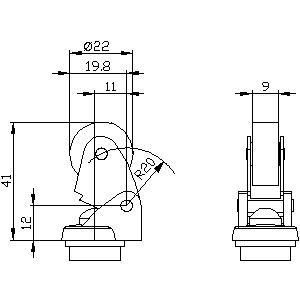 Industrielle Klasse 3SE5000-0AE01 Aktor mit 22 mm Kunststoffwalze und Metallhebel