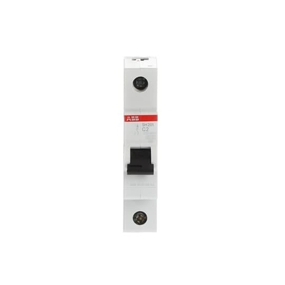 Nennfrequenz 50Hz MCB SH201-C2 Miniatur-Schaltkreislaufbrecher 1P Anzahl der Pole 2A