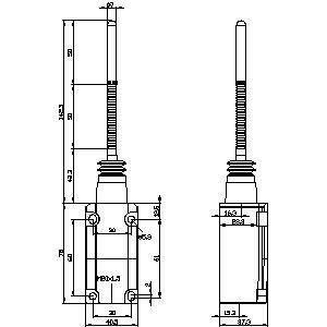PLC 3SE5112-0CR01 Metallfederstäbe-Positionswechsel für raue Industrieumgebungen