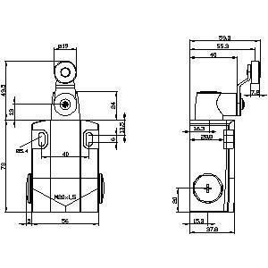 Metall-Teil-Turn-Aktor Breitstellungsschalter 3SE5122-0CH01 für industrielle Automatisierung