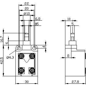 3SE5250-0CC05 Offener Standschalter 1NO 1NC für industrielle Anwendungen