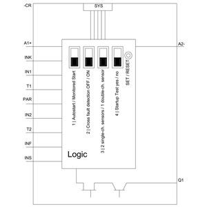 3SK1120-1AB40 Sicherheitsrelais 3SK1 Grundeinheit Schraubterminal 24V Gleichspannung 3 Aktivierungsschaltkreise
