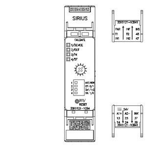 Dauerhafte 3SK1 Basis-Einheit Sicherheitsrelais Zeitverzögerung 4 Aktivierungsschaltkreise 24V-Schraubterminal