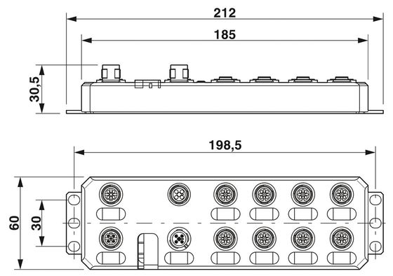 AXL E PB DI16 M12 6P Digitale Modul IP65/IP67 Schutzniveau für raue Umgebungen