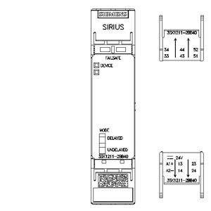 PLC 3SK1211-2BB40 Sicherheitsrelais 3SK1 4RO Ausgangserweiterung Federlastterminal DC 24V
