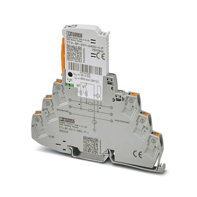 1065320 TTC-6P-2X1-F-24DC-PT-I Phoenix Kontaktüberspannungsschutz 4 Pole Nennstrom 2.5