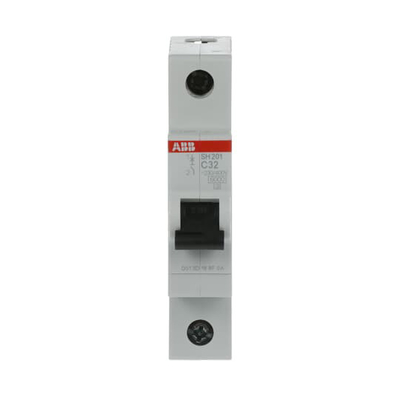 32A MCB SH201-C32 Miniatur-Schaltkreislaufbrecher 1P C für reibungslose und elektrische Betrieb