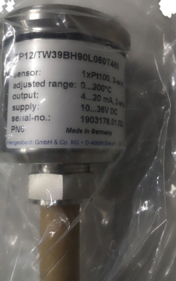 TP12/TW39BH90L060T460 Hengesbach Schraubwiderstandsthermometer Anpassungsmöglichkeiten