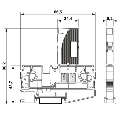 0712194 TCP 1A-Schaltkreisbrecher für thermisch-magnetische Geräte für 250V AC/65V Gleichspannungsanwendungen