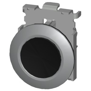 PLC 3SU1060-0JA10-0AA0 Metallmatte Flachknopf ohne Beleuchtung und Bezel Einbauteil Montage Schwarzer SIRIUS ACT Pushbutton