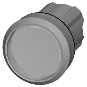 Durchsichtige SIRIUS ACT Metallknopf-PLC 3SU1051-0AB70-0AA0 mit glänzendem, hellen, flachen Knopf