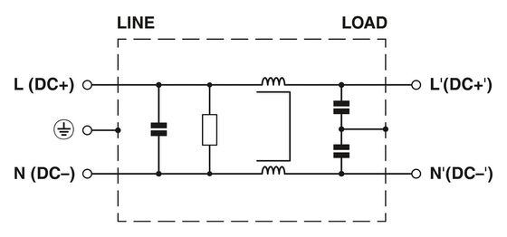 1334398 FIL-WM-1S-1N-10A-250V AC 50/60 Hz EMV-Filter zur elektrischen Geräuschunterdrückung