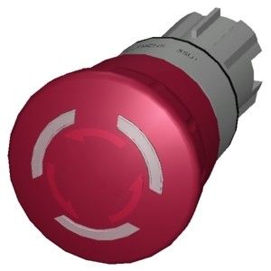 3SU1051-1HB20-0AA0 Metall glänzend beleuchtete Notrufsperre für den sicheren Betrieb der Maschine