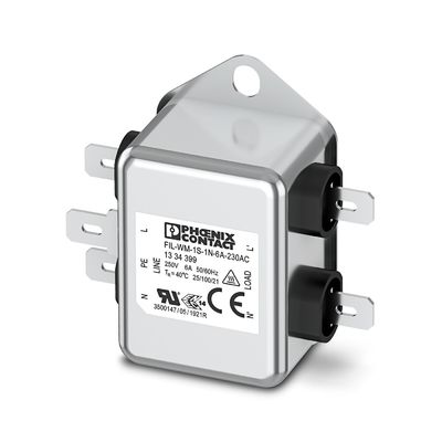 230AC EMC Filter FIL-WM-1S-1N-6A-50 Hz 60 Hz Nennspannung Wechselstrom Nennzentrumsfrequenz