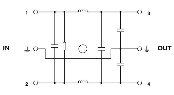 2783082 NEF 1-6 EMV-Filter mit 240 V Wechselstrom L-N 50 Hz 60 Hz Nennzentrumsfrequenz