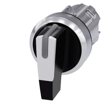 3SU1052-2CM60-0AA0 Metall glänzender Langgriff 3 Positionen Weißer SIRIUS ACT Auswählschalter