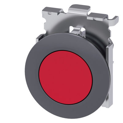 3SU1060-0JB20-0AA0 Metallmatte Schaltfläche Nicht beleuchtete Vertiefung Rot SIRIUS ACT