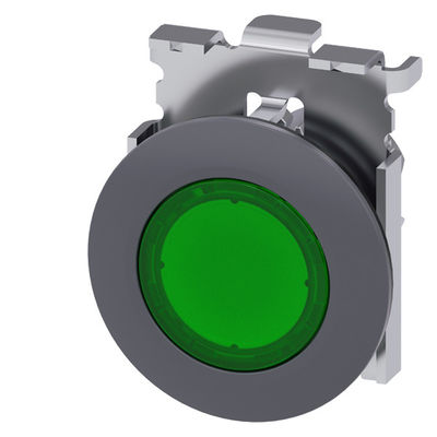 Metall-Matte-Grün SIRIUS ACT-Schaltfläche mit eingebundener Montage 3SU1061-0JA40-0AA0