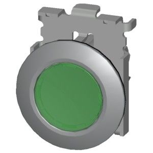 Metall-Matte-Grün SIRIUS ACT-Schaltfläche mit eingebundener Montage 3SU1061-0JA40-0AA0